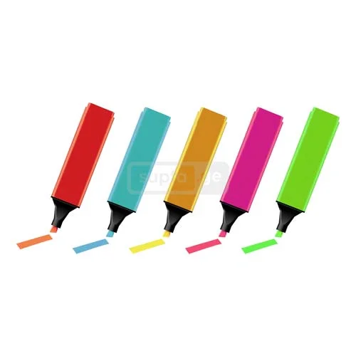 ტექსტმარკერი ფერადი 1*10ც